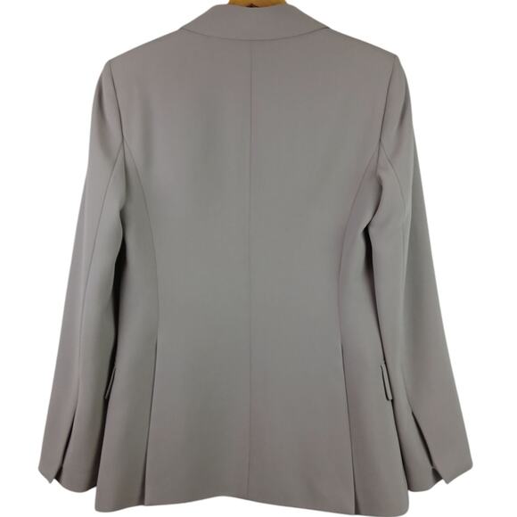 Theory SZ 8 Fitted Single Button Blazer Modern Crepe 2 Triacetate/polyester $495 - Picture 4 of 7